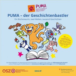 Cover eines Plakates mit dem Titel PUMA - der Geschichtenbastler.