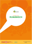 Oranges Cover mit Titel Sprachensteckbrief Rumänisch